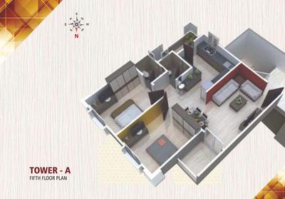 Image of 1050 Sq.ft 1 BHK Apartment / Flat for sale in Siddheshwari Siddheshwari Nandish Avenue, Kalali, Vadodara for Rs. 2200000