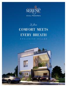Image of 2400 Sq.ft 3 BHK Villa for sale in APR Praveens Serene, Chitkul-Patancheru, Sangareddy for Rs. 14500000