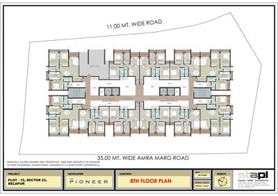 Image of 1940 Sq.ft 3 BHK Apartment / Flat for sale in Pioneer The View, Belapur CBD, Navi Mumbai for Rs. 28100000