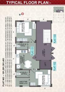 Image of 655 Sq.ft 2 BHK Apartment / Flat for sale in Flora Apartment, Kalyani, Nadia for Rs. 5000000