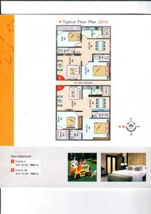 Image of 1000 Sq.ft 2 BHK Apartment / Flat for sale in Parijatha Pride, Shamirpet, Hyderabad for Rs. 4500000