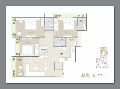 Image of 1755 Sq.ft 3 BHK Apartment / Flat for sale in Ishwar Imperial Heights, Ognaj, Ahmedabad for Rs. 8200000