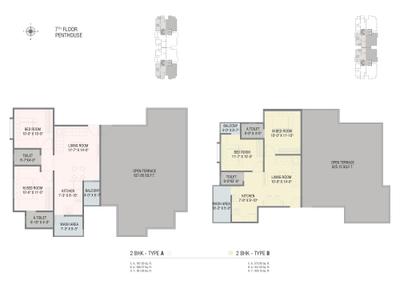 Image of 510 Sq.ft 2 BHK Apartment / Flat for sale in Matruka Residency, Manjalpur, Vadodara for Rs. 3400000