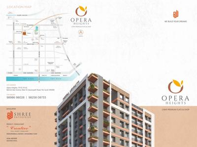 Image of 1189 Sq.ft 2 BHK Apartment / Flat for sale in Shree Opera Heights, Pal Gam, Surat for Rs. 4650000