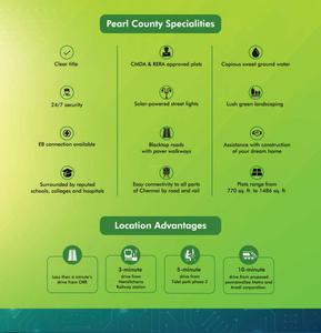 Image of 1200 Sq.ft Residential Plot / Land for sale in Urban Pearl County 2, Annambedu, Chennai for Rs. 3000000