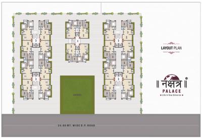 Image of 1100 Sq.ft 2 BHK Apartment / Flat for sale in Nakshatra Palace, Kamrej, Surat for Rs. 4800000