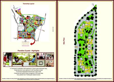 Image of 1060 Sq.ft 2 BHK Apartment / Flat for sale in Ansal Paradise Crystal, Sushant Golf City, Lucknow for Rs. 6000000