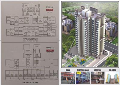 Image of 445 Sq.ft 1 BHK Apartment / Flat for sale in Sagar Palacia, Naigaon East, Naigaon for Rs. 3600000