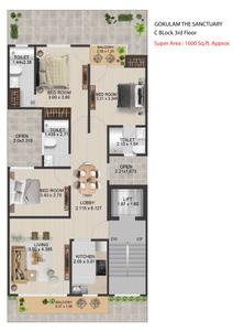 Image of 1600 Sq.ft 3 BHK Builder Floor for sale in Gokulam The Sanctuary, Sector 7, Sohna for Rs. 11500000