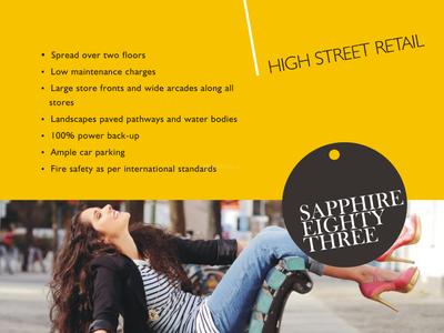 Image of 688 Sq.ft 1 BHK Apartment / Flat for sale in Ameya Sapphire 83, Sector 83, Gurgaon for Rs. 5800000