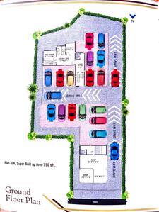 Image of 810 Sq.ft 2 BHK Apartment / Flat for sale in Akaar Villa, Baguiati, Kolkata for Rs. 3950000