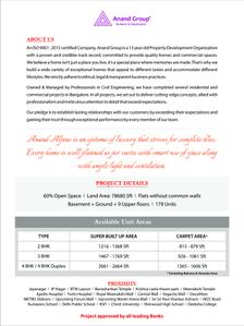 Image of 1278 Sq.ft 2 BHK Apartment / Flat for sale in Anand Alpine by Anand Group, Lal Bahadur Shastri Nagar, Bengaluru for Rs. 12700000