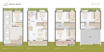 Image of 3100 Sq.ft 5 BHK Independent House for sale in Rosewood Bungalows, New Althan, Surat for Rs. 14500000