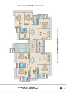 Image of 1550 Sq.ft 3.5 BHK Apartment / Flat for sale in AP Florence, Khar West, Mumbai for Rs. 85000000