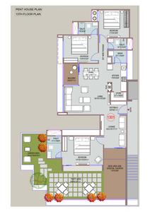 Image of 1440 Sq.ft 2 BHK Apartment / Flat for sale in Alpesh Shlok Elanza, Gota, Ahmedabad for Rs. 7600000