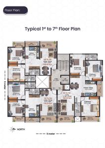 Image of 1600 Sq.ft 3 BHK Apartment / Flat for sale in Ashapuri Imperial, Indira Nagar, Nashik for Rs. 8200000