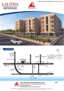 Image of 476 Sq.ft 2 BHK Apartment / Flat for sale in Arun Excello Lalitha, Thiruporur, Chennai for Rs. 2600000