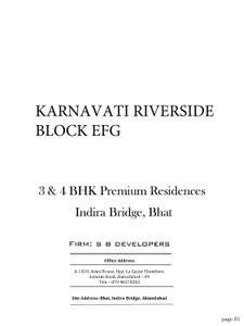 SB Karnavati Riverside Block EFG Brochure 1