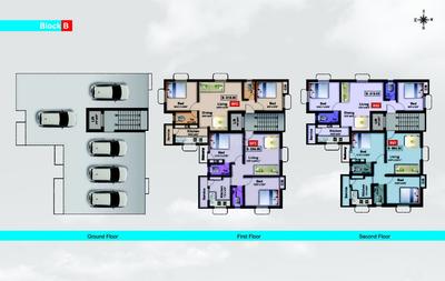 Image of 1200 Sq.ft 3 BHK Villa for sale in VGK Prime Rose, Selaiyur, Chennai for Rs. 7900000