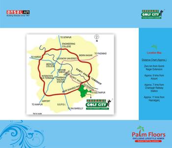 Image of 1746 Sq.ft 3.5 BHK Builder Floor for sale in Ansal API Palm Floors, Sushant Golf City, Lucknow for Rs. 11500000
