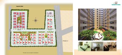 Image of 905 Sq.ft 2 BHK Apartment / Flat for sale in Modi Serene Park, Ghatkesar, Secunderabad for Rs. 4321375