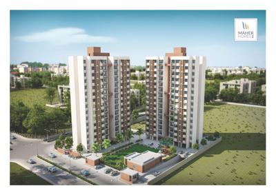 Image of 1425 Sq.ft 3 BHK Apartment / Flat for sale in Vishwanath Maher Homes 2, Shela, Ahmedabad for Rs. 8000000