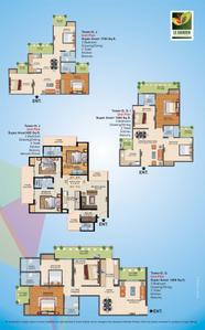 Image of 595 Sq.ft 1 RK Apartment / Flat for sale in Ajnara Le Garden Tower A B And C, Noida Extension, Greater Noida for Rs. 5000000