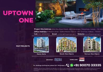 Image of 816 Sq.ft 2 BHK Apartment / Flat for sale in Uptown One, Maheshtala, Kolkata for Rs. 2500000