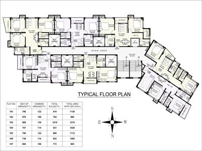 Image of 1017 Sq.ft 2 BHK Apartment / Flat for sale in Royal Pashupati, Rajarhat, Kolkata for Rs. 4475000