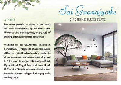 Image of 1140 Sq.ft 2 BHK Apartment / Flat for sale in Sai Gnanajyothi, Gottigere, Bengaluru for Rs. 8337500