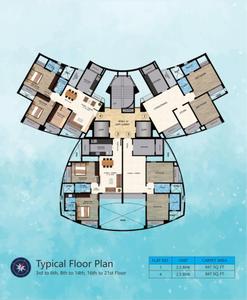 Image of 1345 Sq.ft 2.5 BHK Apartment / Flat for sale in Atul Blue Mountains, Malad East, Mumbai for Rs. 28500000