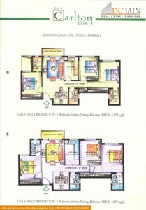Image of 1300 Sq.ft 3 BHK Apartment / Flat for sale in DLF Carlton Estate, Sector 53, Gurgaon for Rs. 31500000