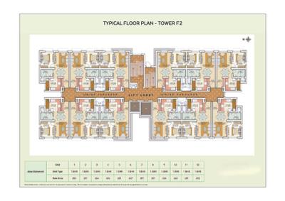 Image of 1704 Sq.ft 3 BHK Apartment / Flat for sale in Ozone Greens Phase 2 by Ozone Group, Medavakkam, Chennai for Rs. 9500000