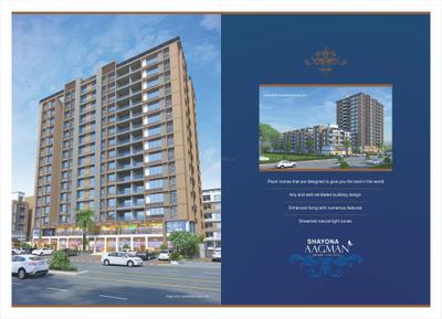 Image of 1980 Sq.ft 3 BHK Apartment / Flat for sale in Shree Hari Shayona Aagman Phase II Block A And B, Gota, Ahmedabad for Rs. 8800000