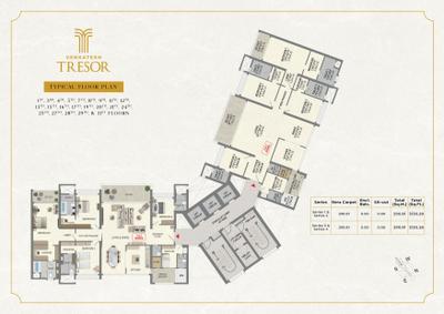 Image of 4159 Sq.ft 4.5 BHK Apartment / Flat for sale in Venkatesh Tresor, Baner, Pune for Rs. 76821000