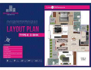 Image of 528 Sq.ft 1 RK Studio for sale in Maa Guru Kripa Heights, Ahilya Ganj Bangar, Vrindavan for Rs. 5148000