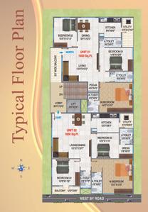 Image of 1600 Sq.ft 3 BHK Apartment / Flat for sale in Akul Elite, Kamakshipalya, Bengaluru for Rs. 17500000