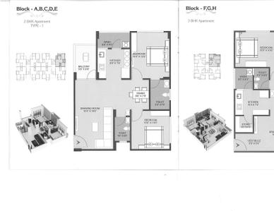 Image of 1800 Sq.ft 3 BHK Apartment / Flat for sale in Shivam Pushkar Hill, Jasodanagr, Ahmedabad for Rs. 9200000