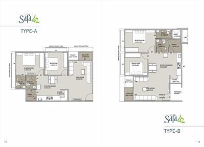 Image of 695 Sq.ft 2 BHK Apartment / Flat for sale in Sky Safa 42, Vavol, Gandhinagar for Rs. 6500000