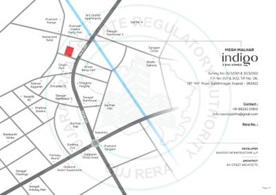 Image of 2610 Sq.ft 3 BHK Apartment / Flat for sale in Navroop Megh Malhar Indigo, Sargasan, Gandhinagar for Rs. 11310000