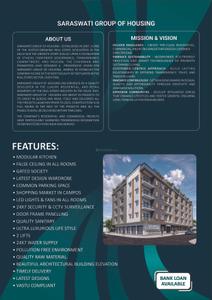 Image of 1750 Sq.ft 3 BHK Apartment / Flat for sale in Saraswati Executive Home, Noida Extension, Greater Noida for Rs. 6400000