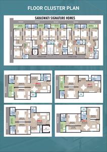 Image of 1050 Sq.ft 2 BHK Apartment / Flat for sale in Saraswati Signature Homes, Noida Extension, Greater Noida for Rs. 3596000