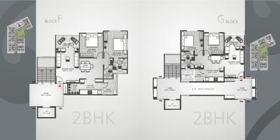 Image of 1404 Sq.ft 2 BHK Apartment / Flat for sale in Avalon Courtyard 2, Maninagar, Ahmedabad for Rs. 6600000