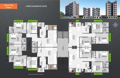 Image of 1800 Sq.ft 3 BHK Apartment / Flat for sale in Harshdip Avadh Elegance, Bopal, Ahmedabad for Rs. 6800000