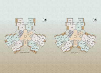 Image of 733 Sq.ft 1 BHK Apartment / Flat for sale in Vastusankalp Punyodaya Rio Type A, Kalyan West, Kalyan for Rs. 5200000