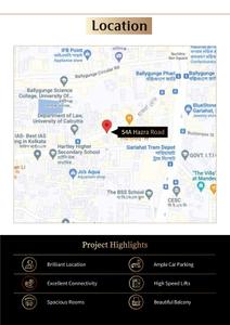 Image of 1800 Sq.ft 3 BHK Apartment / Flat for sale in Swastic 54A Hazra Road, Ballygunge, Kolkata for Rs. 15000000