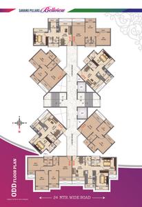 Image of 710 Sq.ft 1 BHK Apartment / Flat for sale in Sarang Pillars Bellview, Ulwe, Navi Mumbai for Rs. 7200000
