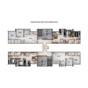 Image of 787 Sq.ft 2 BHK Apartment / Flat for sale in Sanas You57 Tower, Hinjawadi Phase 3, Pune for Rs. 7500075