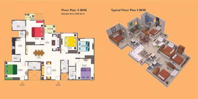 Image of 1000 Sq.ft 3 BHK Apartment / Flat for sale in IBD Kings Park, Chichli, Bhopal for Rs. 5200000
