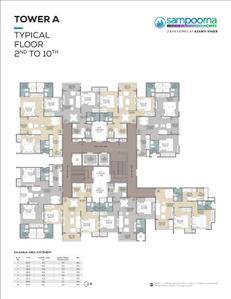 Image of 890 Sq.ft 2 BHK Apartment / Flat for sale in Rajat Sampoorna Homes, Jivan Vihar, Raipur for Rs. 4005000